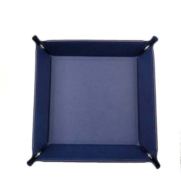 PU Leather Valet Tray with Snaps Up