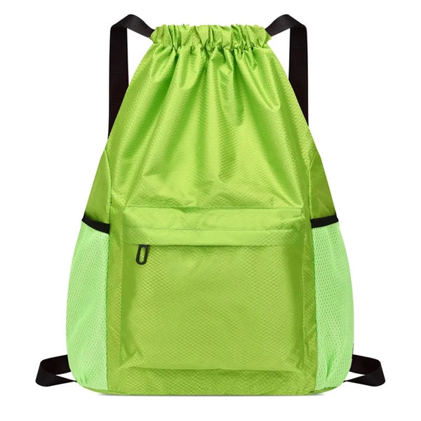 Drawstring Backpack With Waterproof Pouch