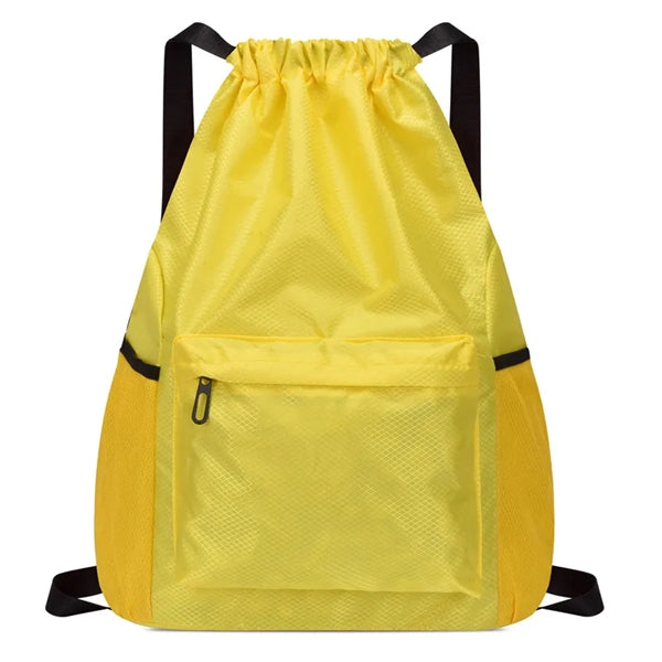 Drawstring Backpack With Waterproof Pouch