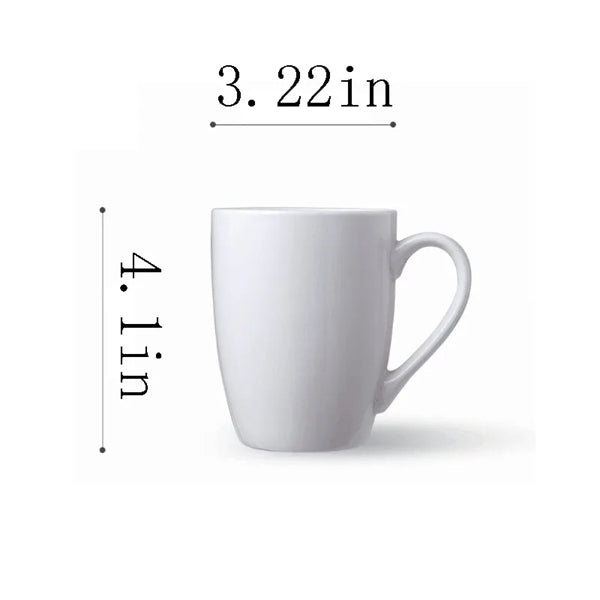 12oz Glossy Ceramic Coffee Mugs