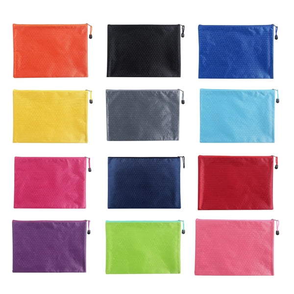 A4 Oxford Waterproof Documents Pouch Bag W/Zipper