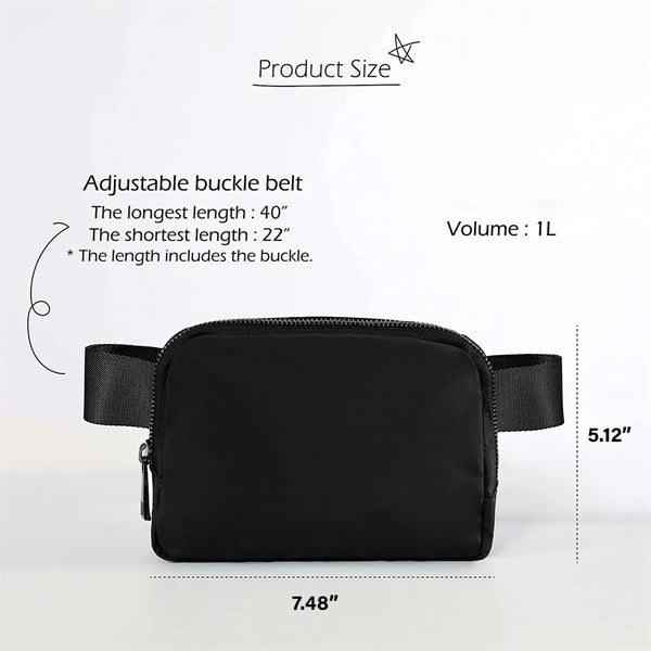 Fanny Pack Crossbody Waist Bag Sling Belt Pouch Waterproof