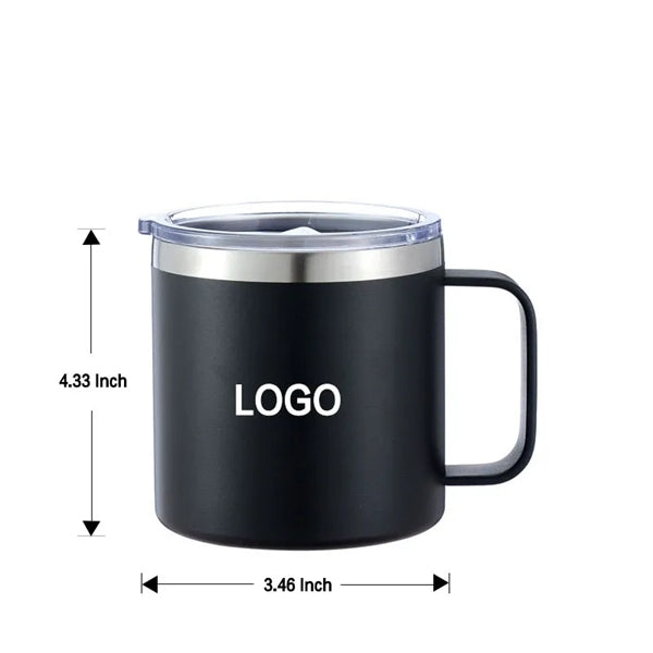14 oz Insulated Stainless Steel Coffee Travel Mug with Lid