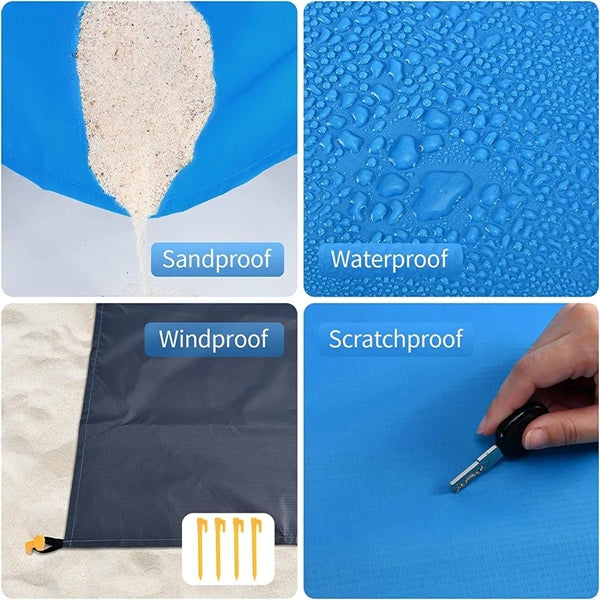 Foldable Beach Mat Lightweight Outdoor Picnic Blanket Pad