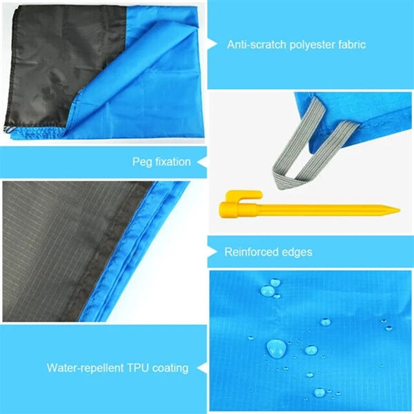 Foldable Beach Mat Lightweight Outdoor Picnic Blanket Pad