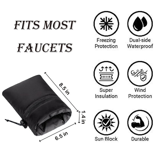 Outdoor Faucet Cover Socks for Winter Freeze Protection