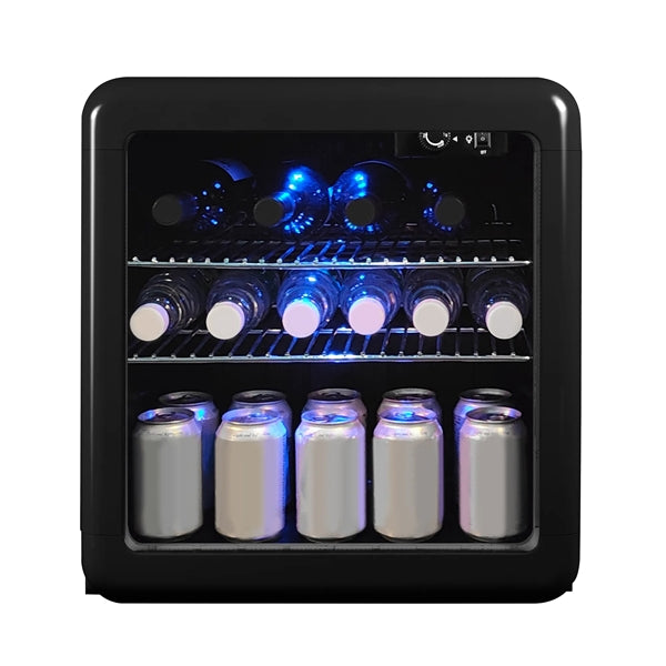 1.7 Cu. Ft. Beverage Cooler, Retro Black