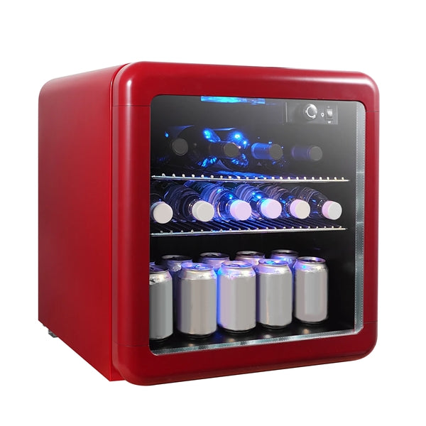 1.7 Cu. Ft. Beverage Cooler, Retro Red