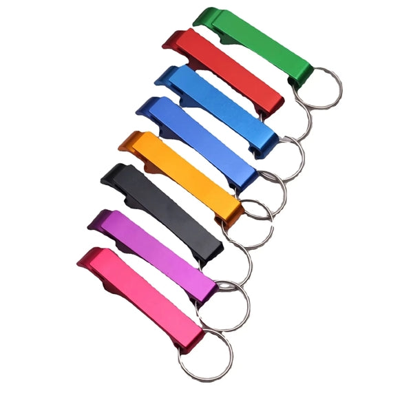 Anodized Aluminum Bottle Opener Keyring