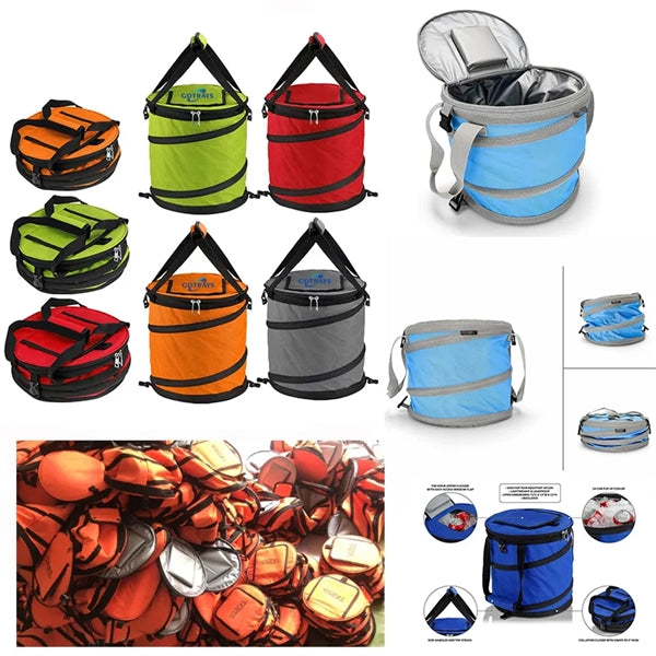 Pop-Up Collapsible Cooler Lightweight Insulated Fishing Bag