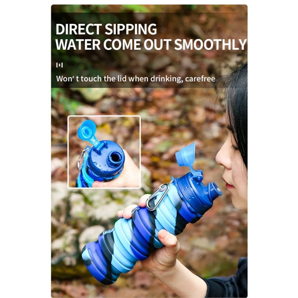 Collapsible Travel Water Bottle 17 oz