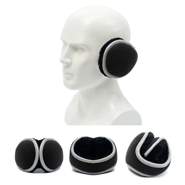 Unisex Fleece Earmuffs Ear Warmers Winter Outdoor Adjustable