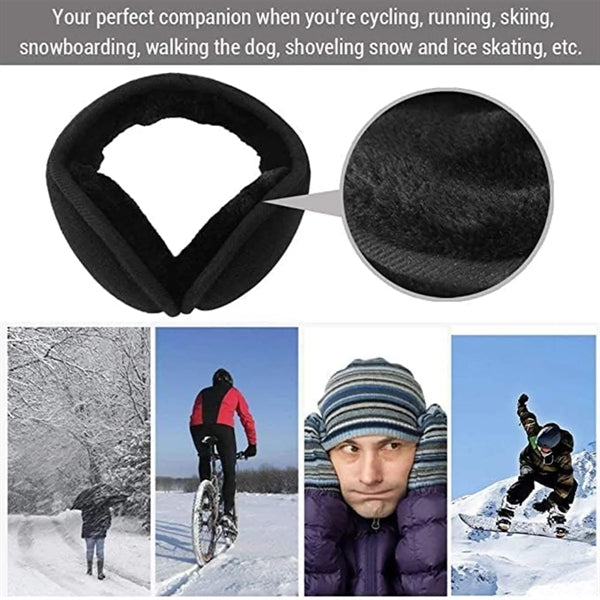 Unisex Fleece Earmuffs Ear Warmers Winter Outdoor Adjustable