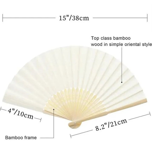 Folding Bamboo Paper Hand Fan