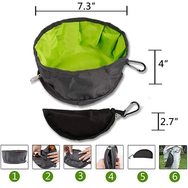 Portable Foldable Waterproof Dog Bowl
