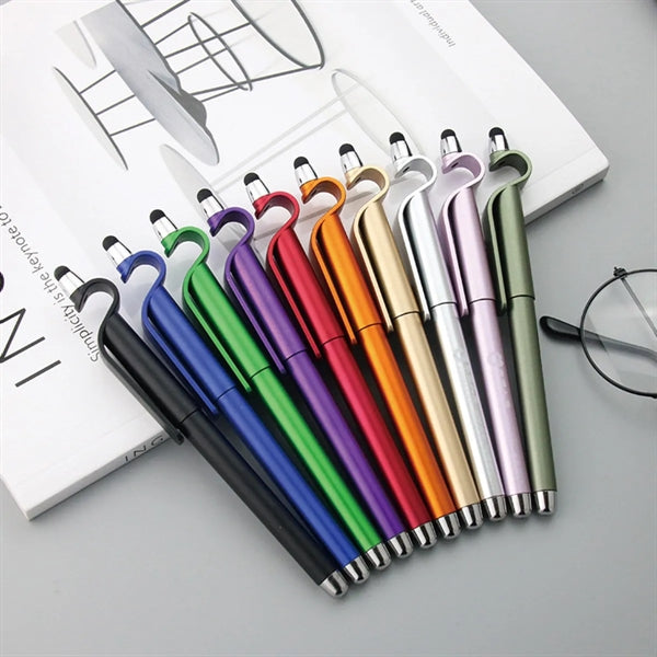 Multi-Function Touch Screen Phone Holder Pen