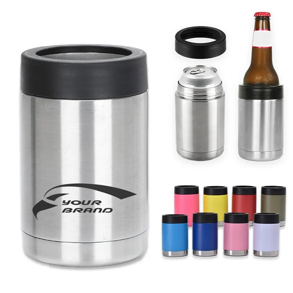 12 Oz. Can Cooler Double Wall Beverage Holder Bottle Sleeve