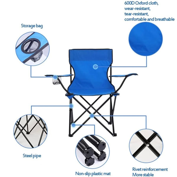 Folding Camping Chair Portable Outdoor Seat Lightweight