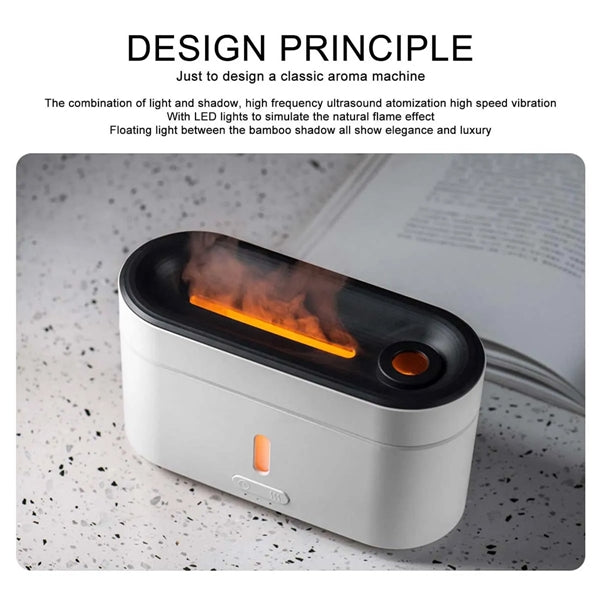 Luxury Flame Aroma Humidifier Diffuser