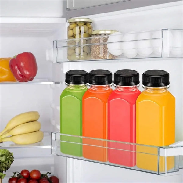12 oz Square Empty Clear Plastic Beverages Juice Bottle