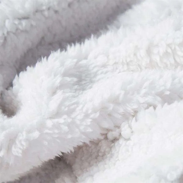 Full Color Winter Sherpa Fleece Wearable Blanket