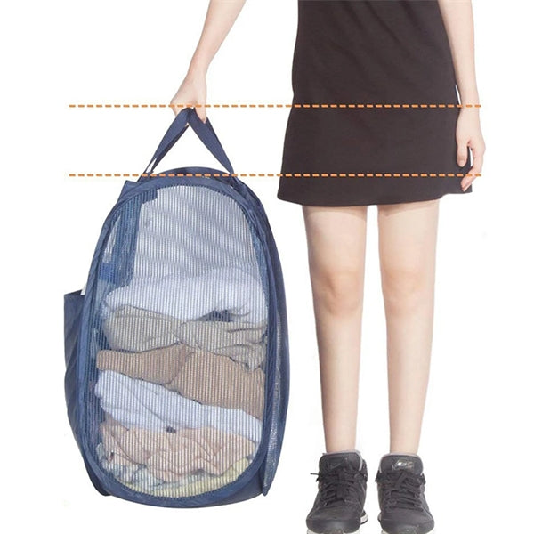 Household Essentials Pop-Up Collapsible Mesh Laundry Hamper