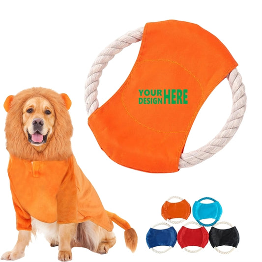 Personal Logo Flying Disc Pet Dog Rope Toys
