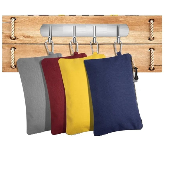 Canvas Tool Bag With Zipper And Carabiner