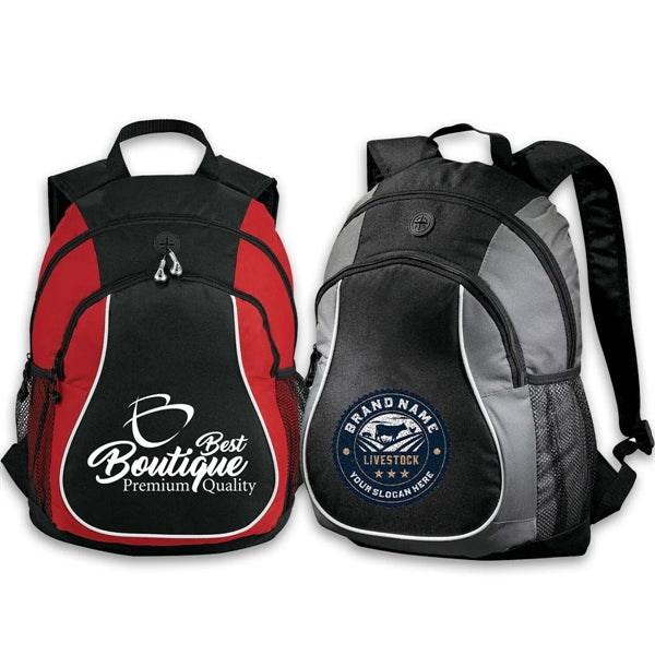 Retro Sports Backpack School Collegiate with Earphones Slot