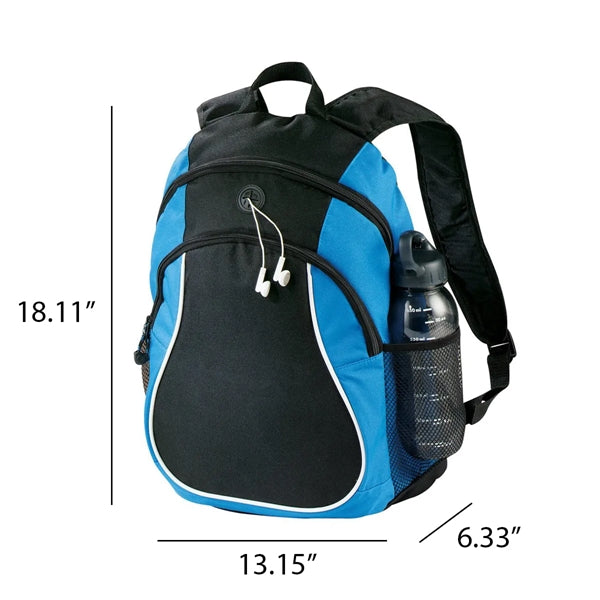 Retro Sports Backpack School Collegiate with Earphones Slot