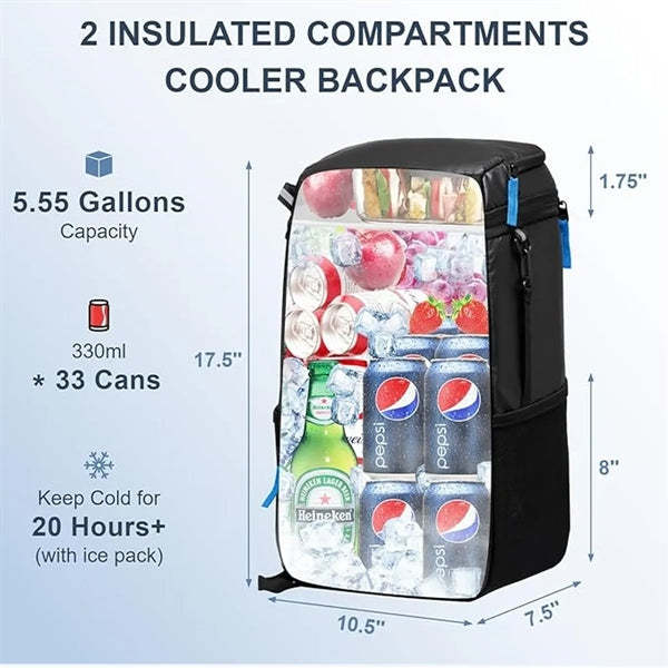 33-Can Soft Cooler Backpack