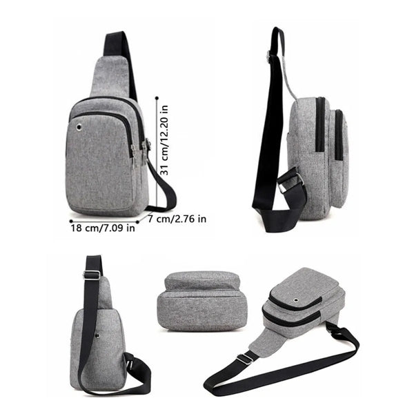 Sling Chest Bag for Casual Outdoor Hiking Traveling
