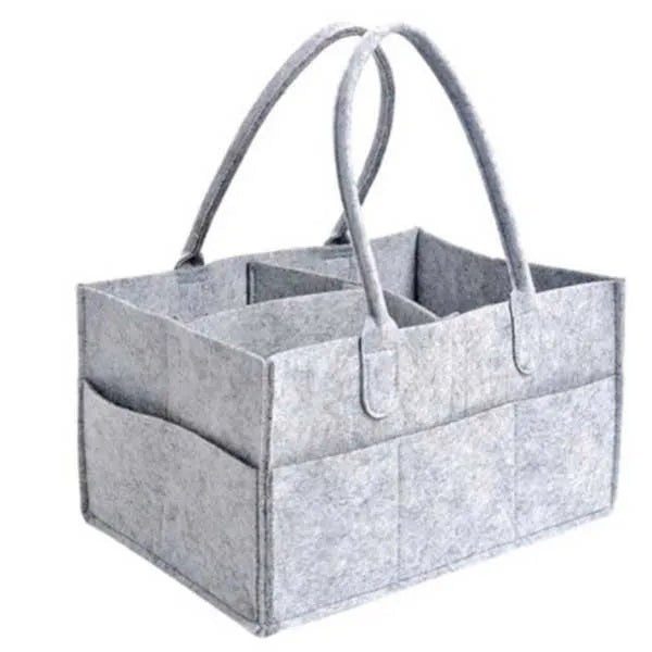 Baby Diaper Organizer Bag Caddy Storage Felt Tote