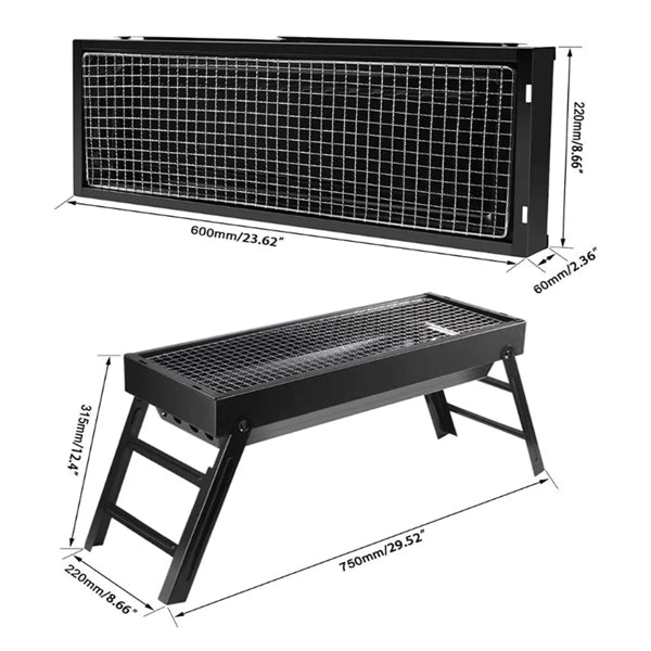 Portable Folding Charcoal Barbecue Grill