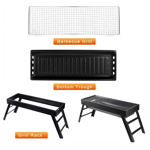 Portable Folding Charcoal Barbecue Grill