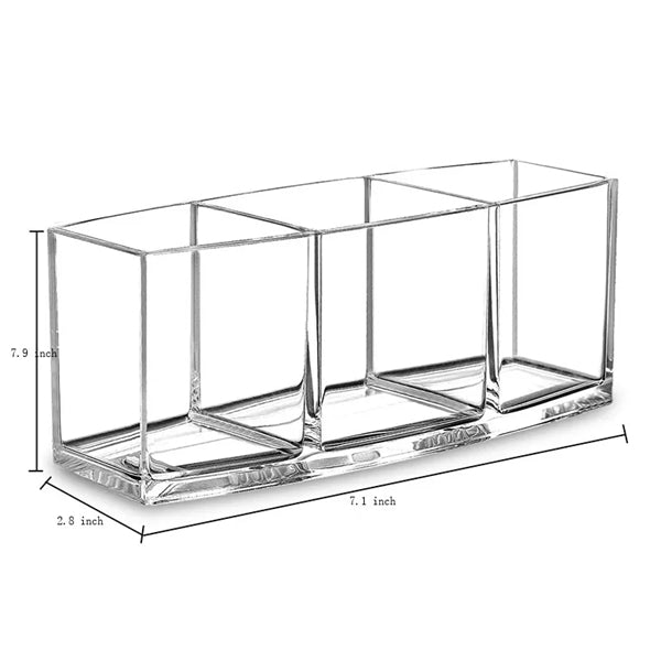Clear Makeup Brush Holder Organizer