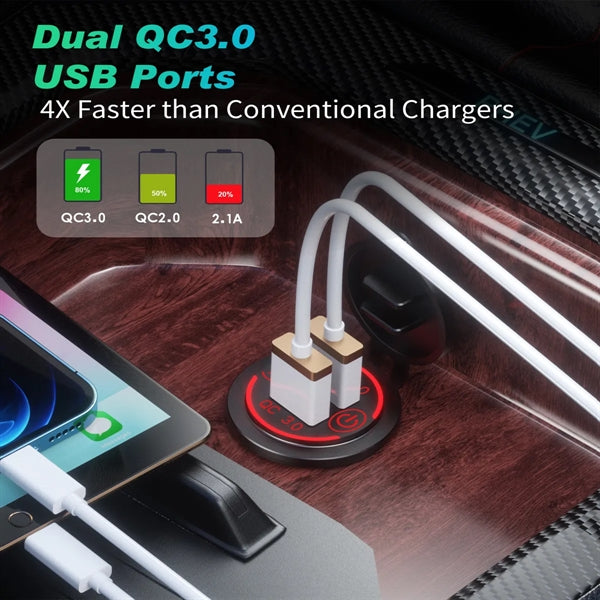 Quick Charge 3.0 Dual USB Charger Socket