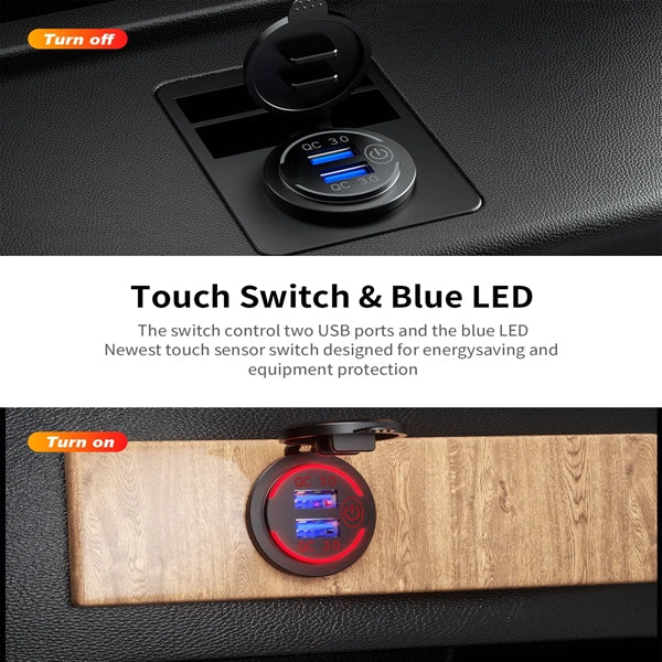 Quick Charge 3.0 Dual USB Charger Socket