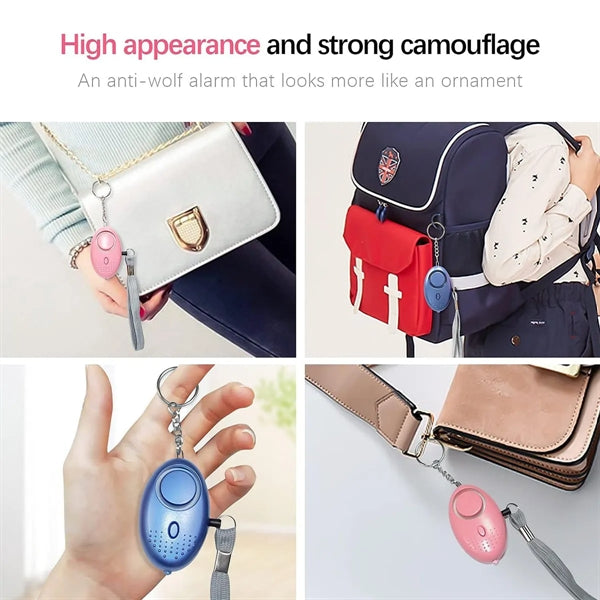 Self Defense Keychain Alarm for Personal Safety & Security.