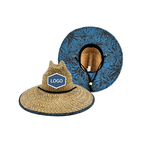 Wide Brim Lifeguard Straw Hat