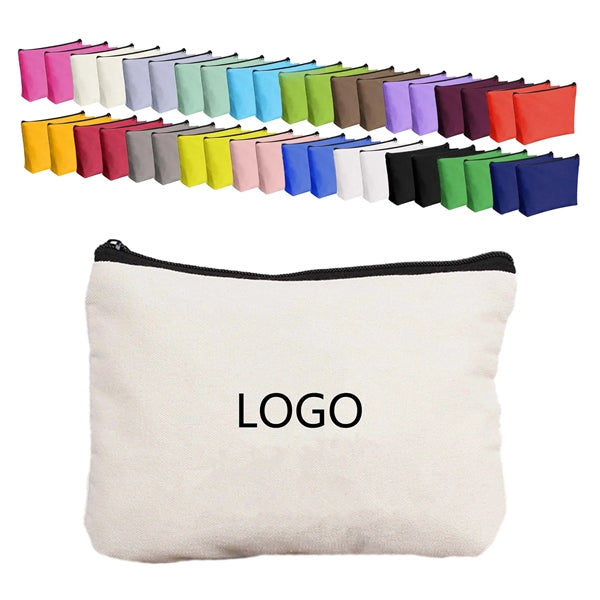Canvas Makeup Zippered Bags