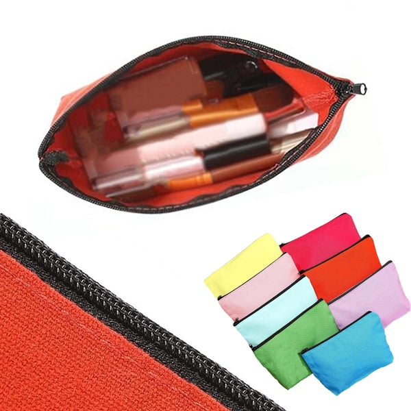 Canvas Makeup Zippered Bags