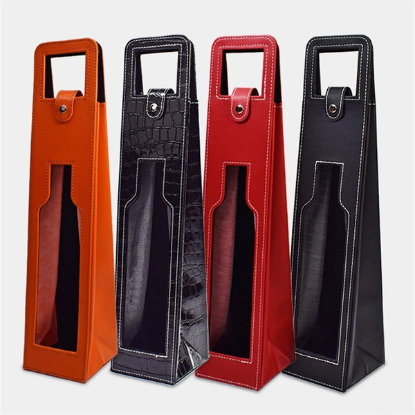 Classic Hollow Wine Leather Gift Box