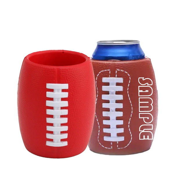 Football Can Cooler Holder Pu Foam Sleeve