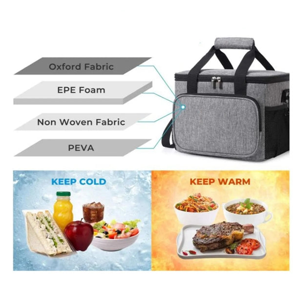 Portable Collapsible Picnic Basket Cooler