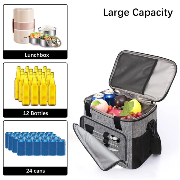Portable Collapsible Picnic Basket Cooler