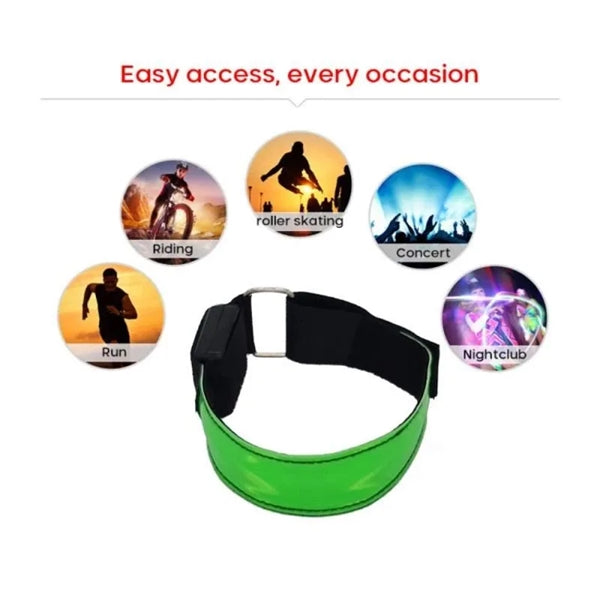 Night Cycling Running Rechargeable Led Light Up Armband