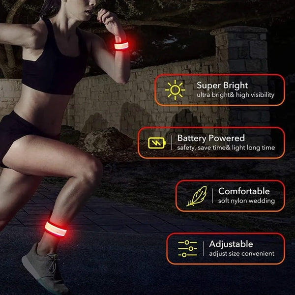 Night Cycling Running Rechargeable Led Light Up Armband