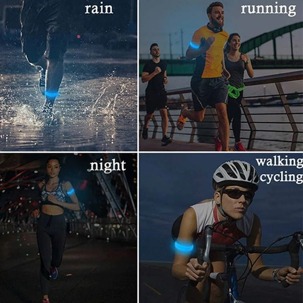 Night Cycling Running Rechargeable Led Light Up Armband