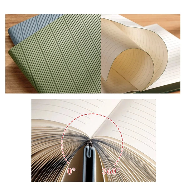 A5 Faux Leather Notebooks 5.8" In W x 8.2" In H For Office